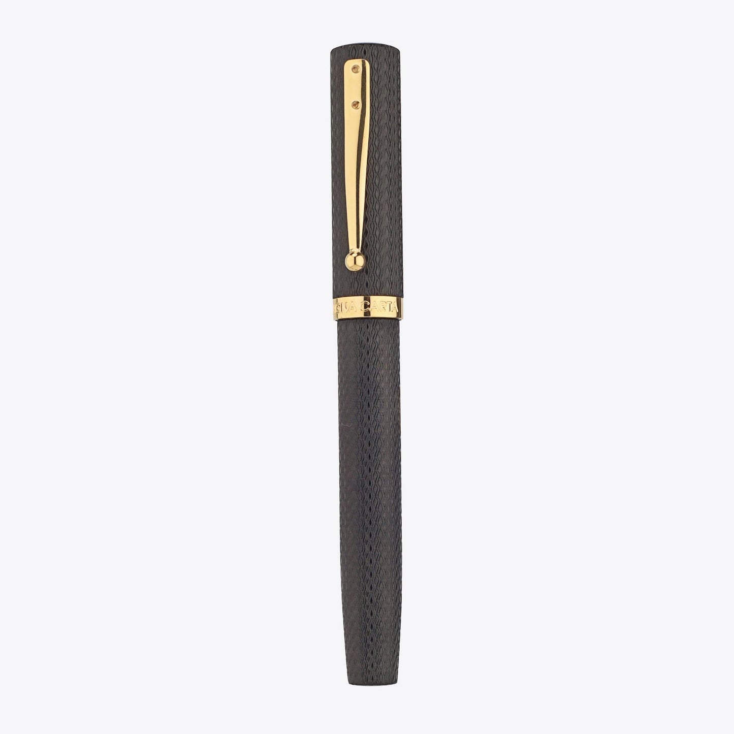 Magna Carta Mag 600 Fountain Pen - Black Ebonite Chased