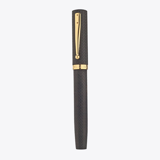 Magna Carta Mag 600 Fountain Pen - Black Ebonite Chased